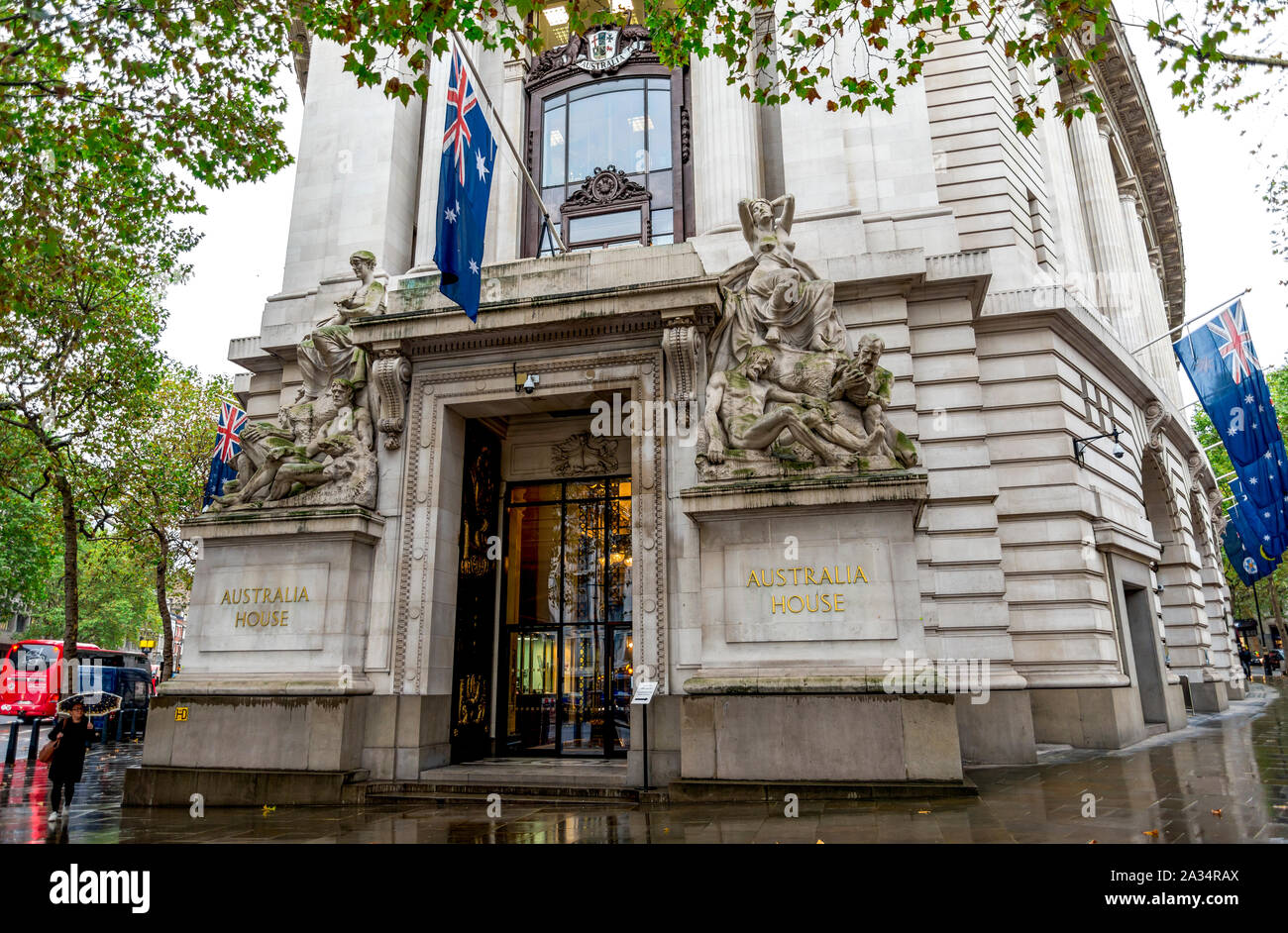 Australia alto edificio della Commissione sul filamento, London, Regno Unito Foto Stock