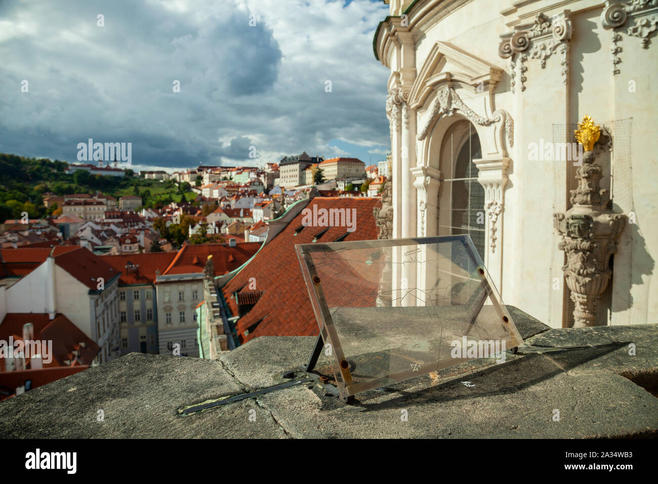 Pomeriggio autunnale nel quartiere di Mala Strana, Praga Cechia. Foto Stock