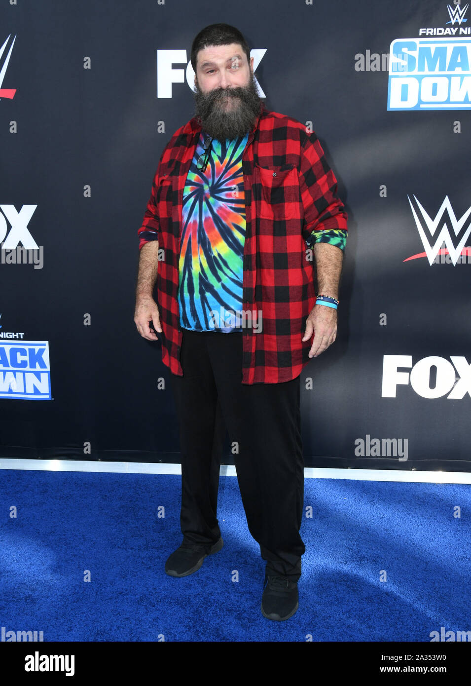 Los Angeles, Stati Uniti d'America. 04 ott 2019. . WWE ventesimo anniversario Celebrazione Premiere di WWE Friday Night SmackDown su FOX tenutosi a Staples Center. Photo credit: Birdie Thompson/AdMedia /MediaPunch Credito: MediaPunch Inc/Alamy Live News Foto Stock