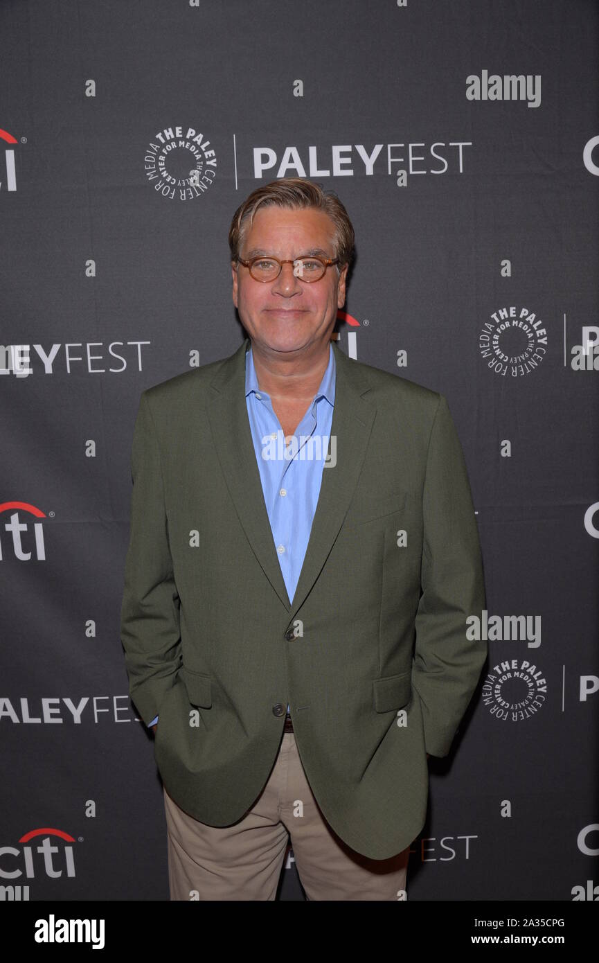 New York, Stati Uniti. 05 ott 2019. Aaron Sorkin assiste il PaleyFest New York apertura notturna presenta l'ala ad ovest, a guardare indietro con Aaron Sorkin al Paley Centre for Media in New York City. Credito: SOPA Immagini limitata/Alamy Live News Foto Stock