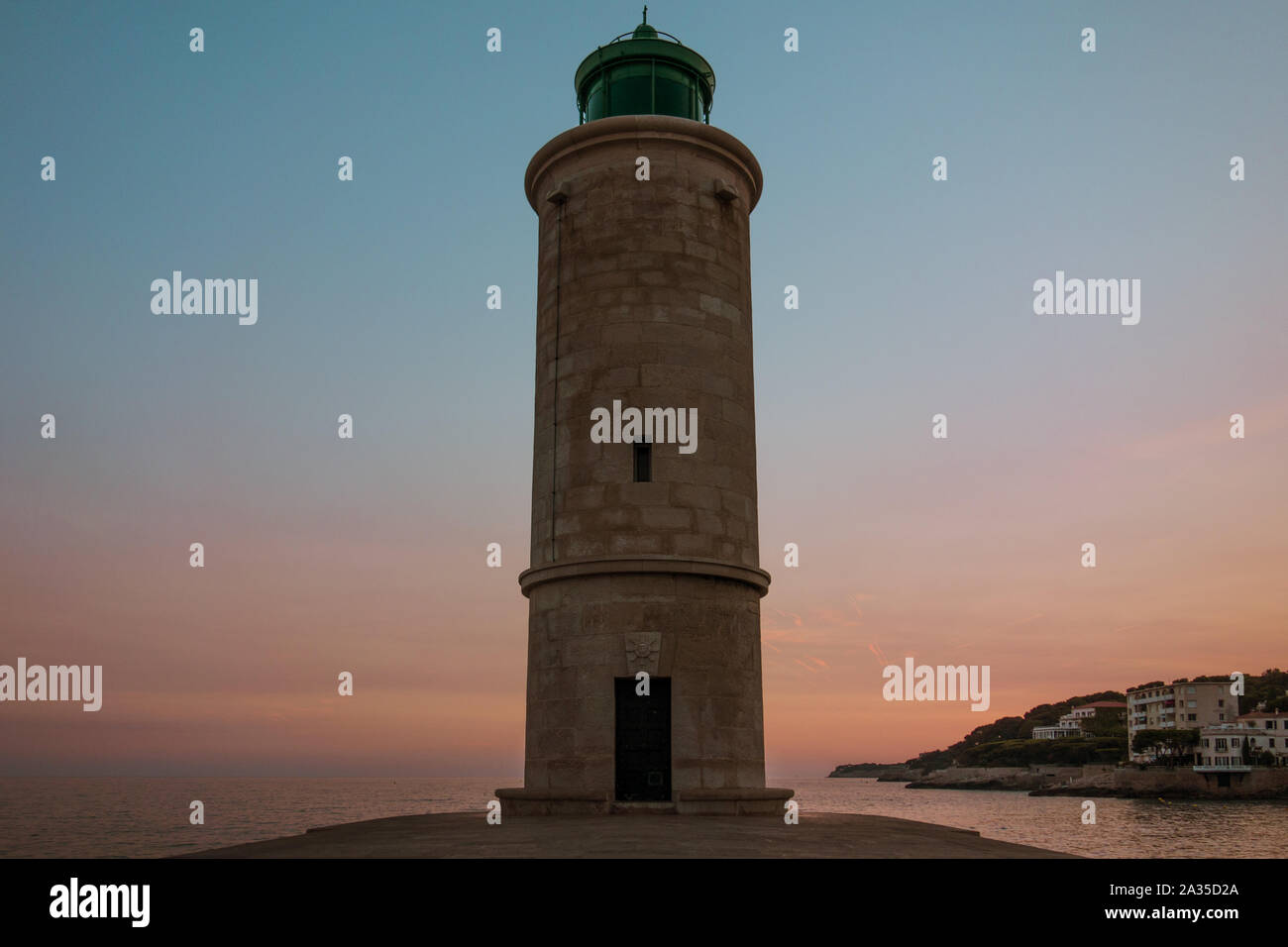 Faro in Cassis, Francia Foto Stock