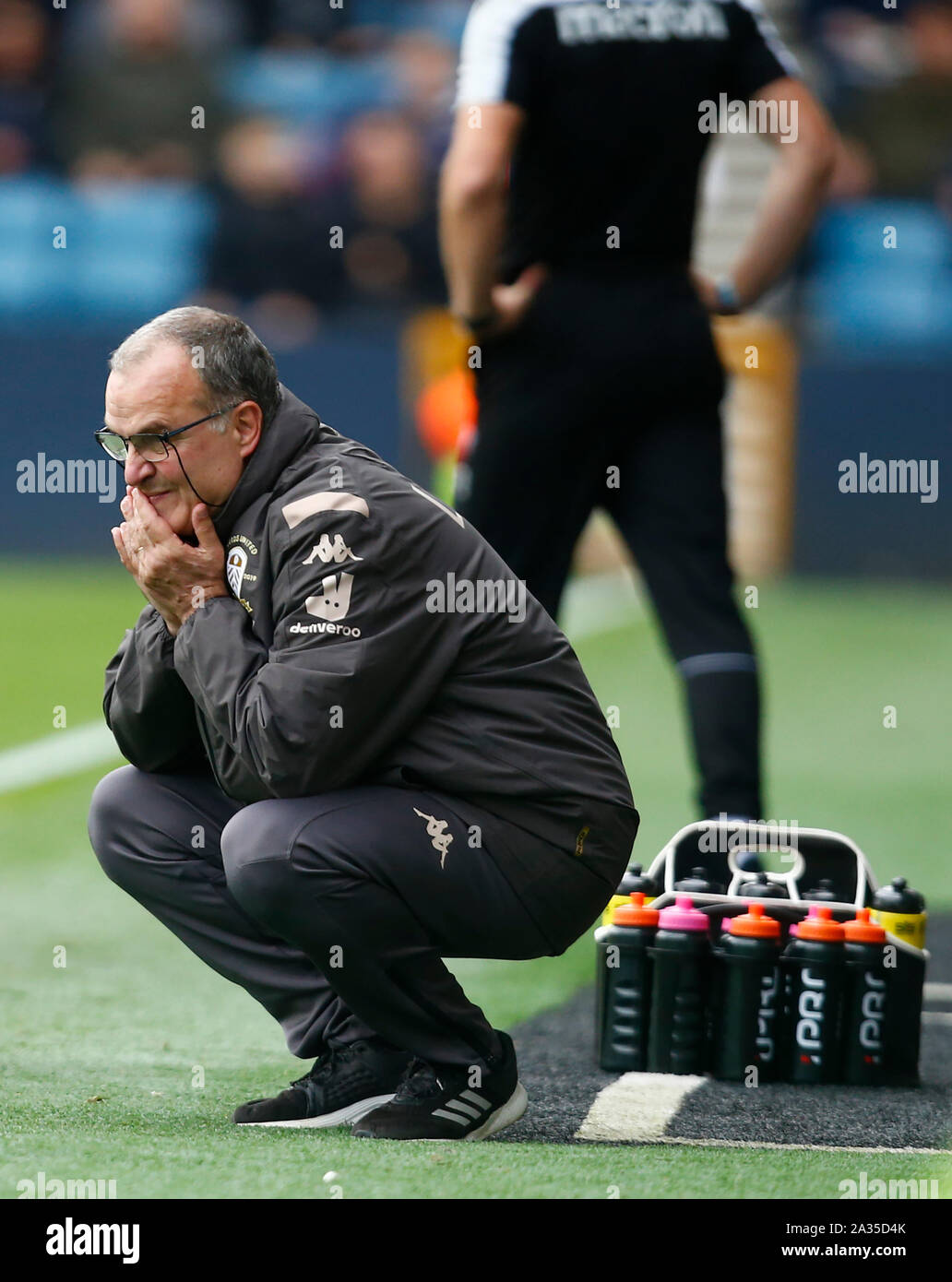 Londra, Regno Unito. 5 Ottobre, 2019. Leeds United manager Marcelo Bielsa durante l'inglese Sky scommessa campionato tra Millwall e Leeds United in Den, Londra, Inghilterra il 05 ottobre 2019 Credit: Azione Foto Sport/Alamy Live News Foto Stock