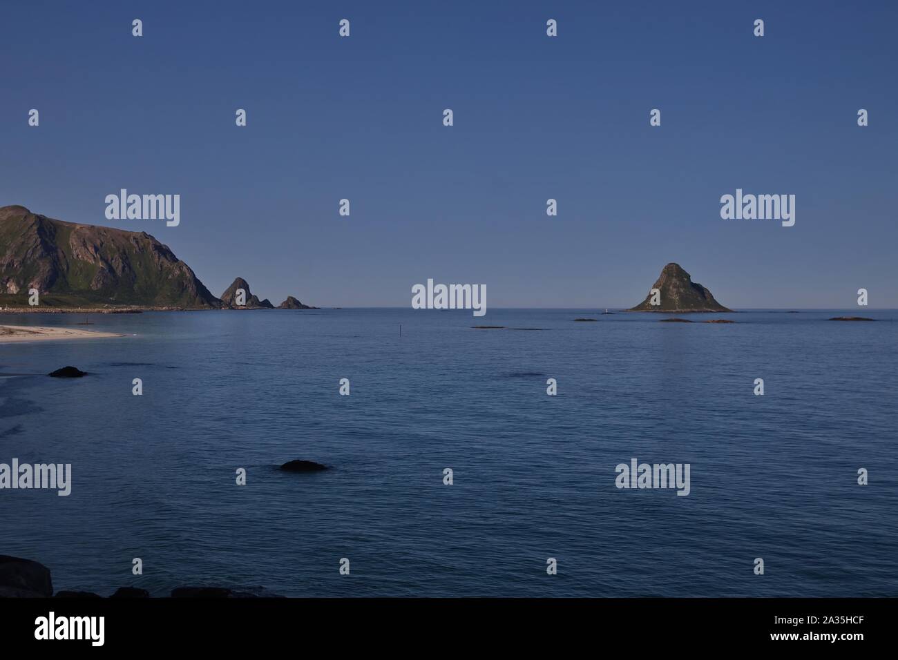 Andøya, isole Lofoten in Norvegia Foto Stock