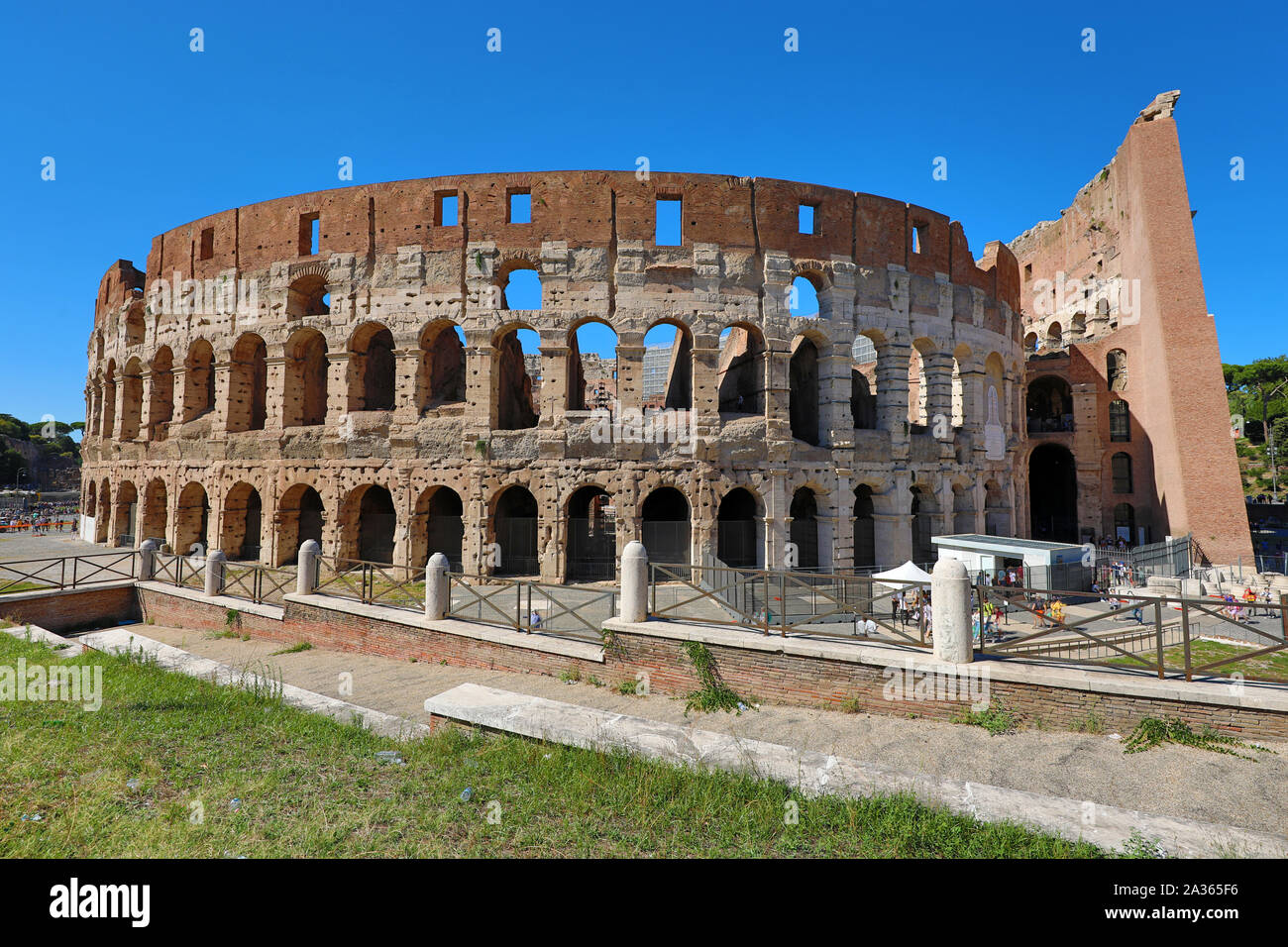 Il Colosseo anfiteatro romano, Roma, Italia Foto Stock