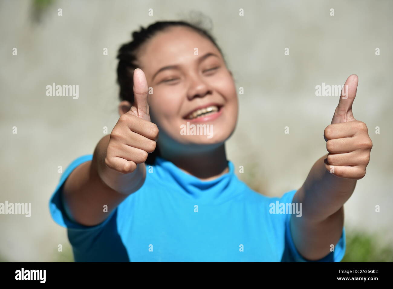 Un orgoglioso donna femmina Foto Stock