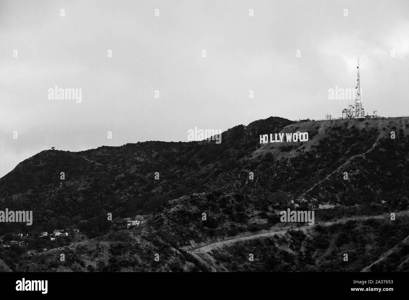 Hollywood Sign LA Foto Stock