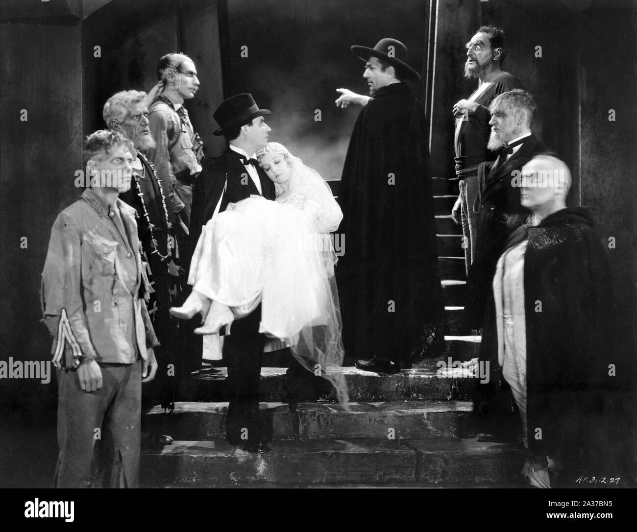 ROBERT FRAZER MADGE BELLAMY E Bela Lugosi come 'assassinio' Legendre in White Zombie 1932 direttore Victor Halperin storia / il dialogo Garnet Weston Victor e Edward Halperin Produzioni / United Artists Foto Stock