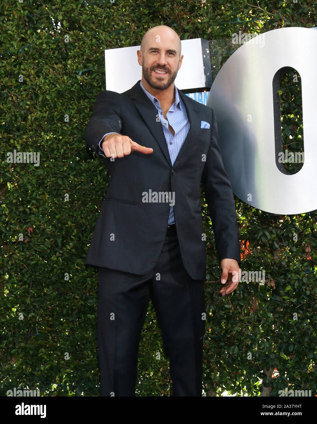 Cesaro presso gli arrivi per WWE ventesimo anniversario di SmackDown Premiere, STAPLES Center di Los Angeles, CA Ottobre 4, 2019. Foto di: Priscilla concedere/Everett Collection Foto Stock