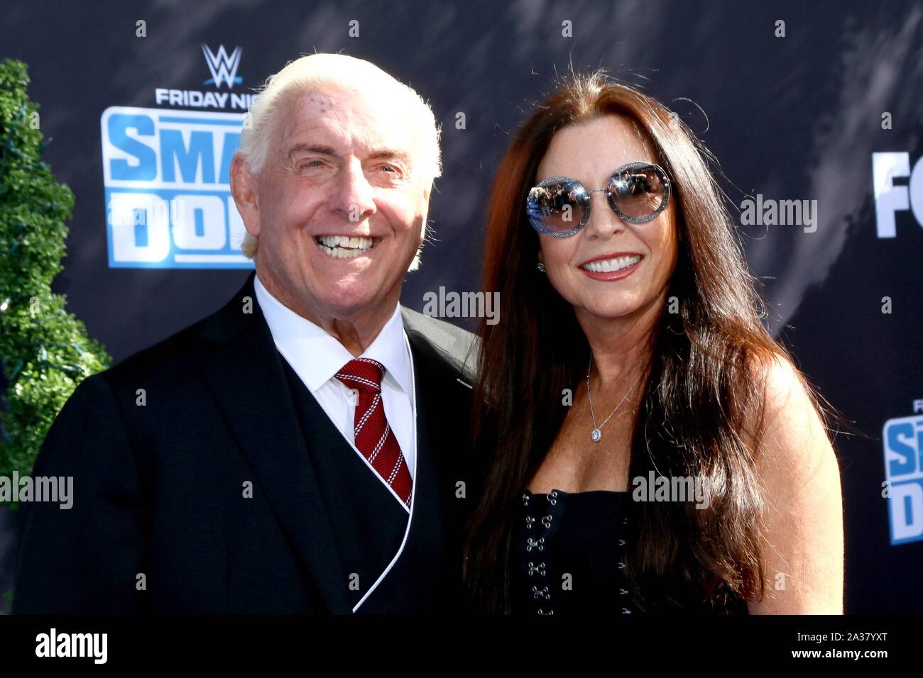 Ric Flair alias Richard Morgan Fliehr, ospite presso gli arrivi per WWE ventesimo anniversario di SmackDown Premiere, STAPLES Center di Los Angeles, CA Ottobre 4, 2019. Foto di: Priscilla concedere/Everett Collection Foto Stock