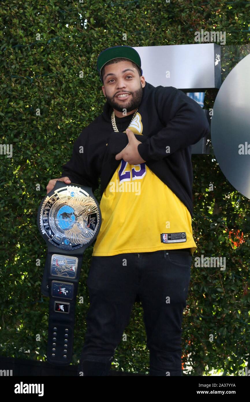 OShea Jackson Jr presso gli arrivi per WWE ventesimo anniversario di SmackDown Premiere, STAPLES Center di Los Angeles, CA Ottobre 4, 2019. Foto di: Priscilla concedere/Everett Collection Foto Stock
