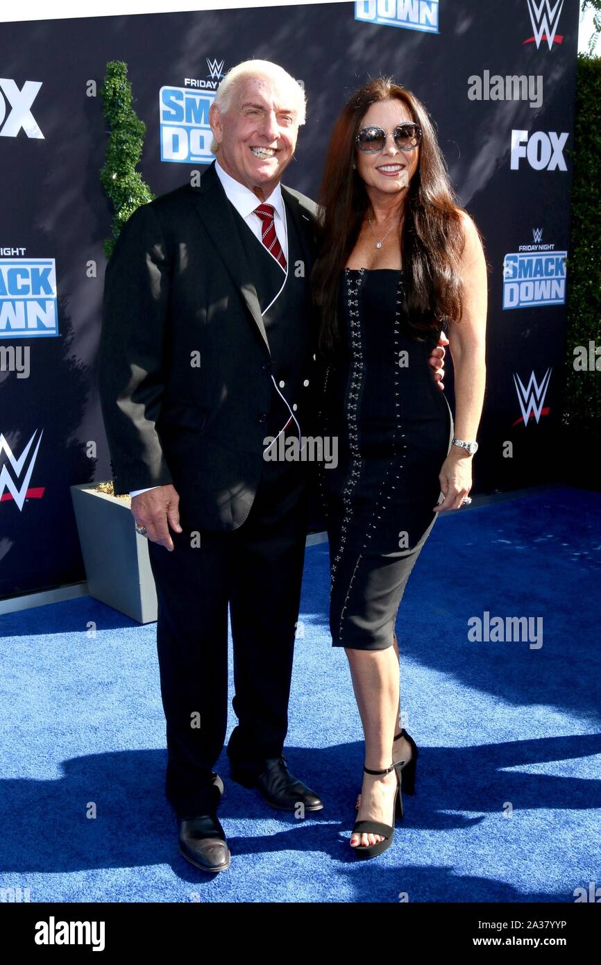Ric Flair alias Richard Morgan Fliehr, ospite presso gli arrivi per WWE ventesimo anniversario di SmackDown Premiere, STAPLES Center di Los Angeles, CA Ottobre 4, 2019. Foto di: Priscilla concedere/Everett Collection Foto Stock