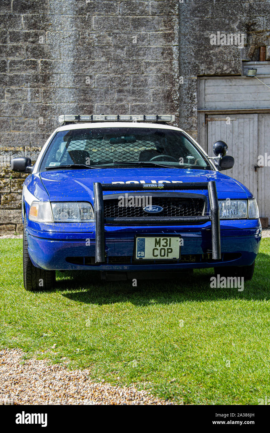 Noi pattuglia di polizia con la città di Gotham emblema Foto Stock