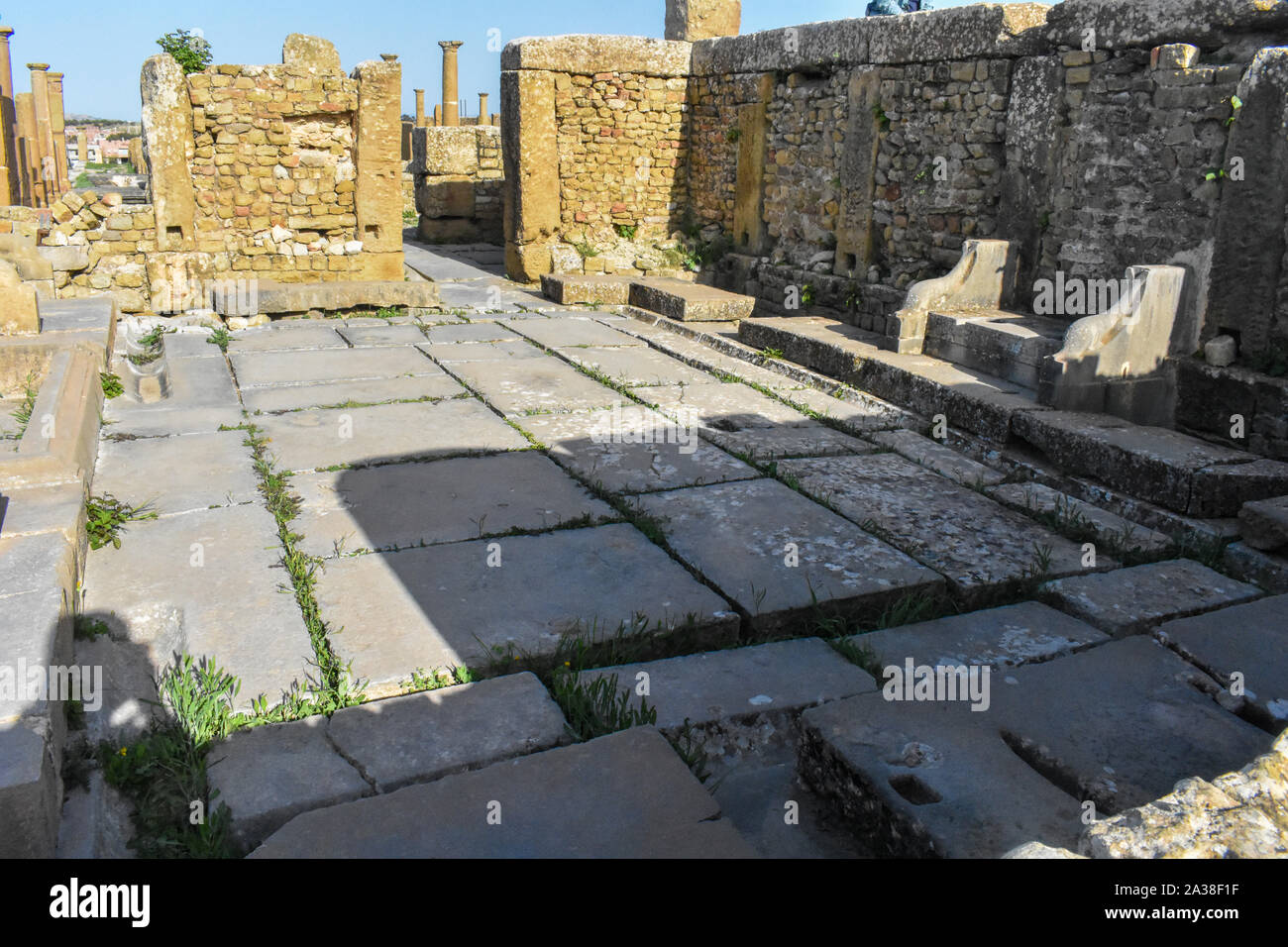 Timgad a Batna, Algeria Foto Stock