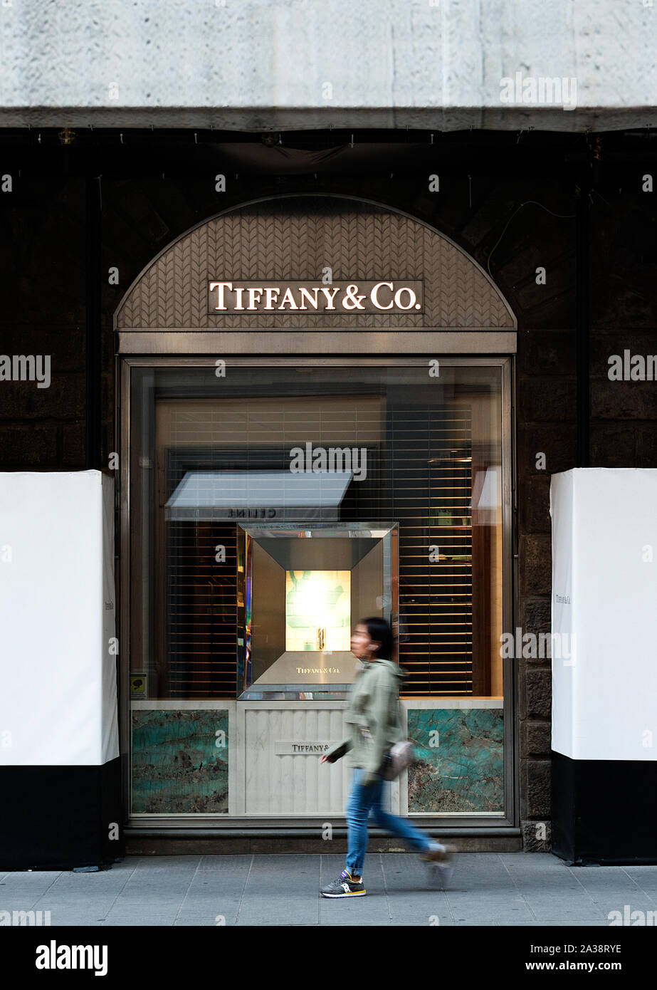 Tiffany & Co store, Tiffany & Co shop, Tiffany & Co, American gioielli di lusso e Rivenditore di specialità. Foto Stock