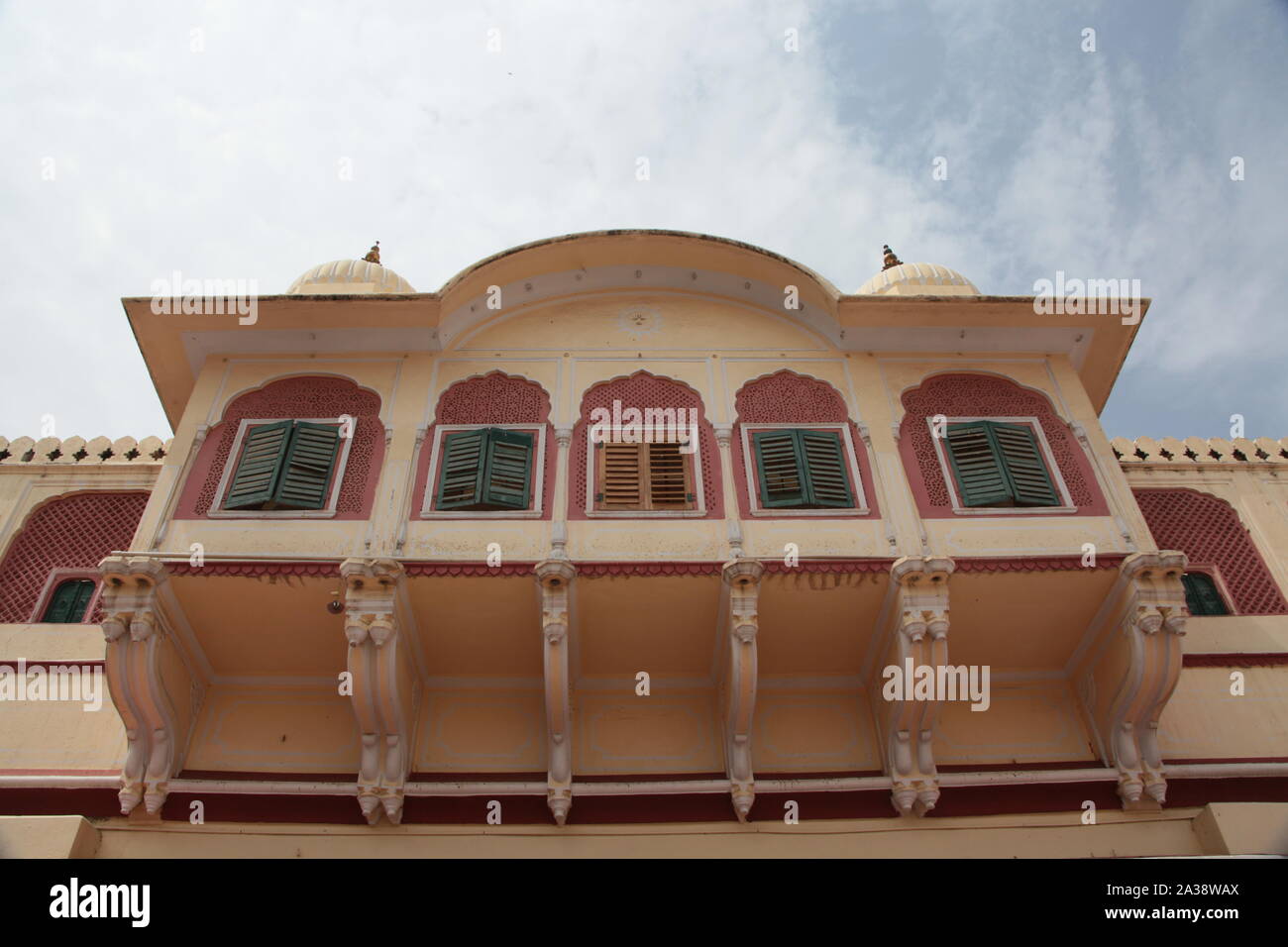 Ambra Palace e pareti Foto Stock