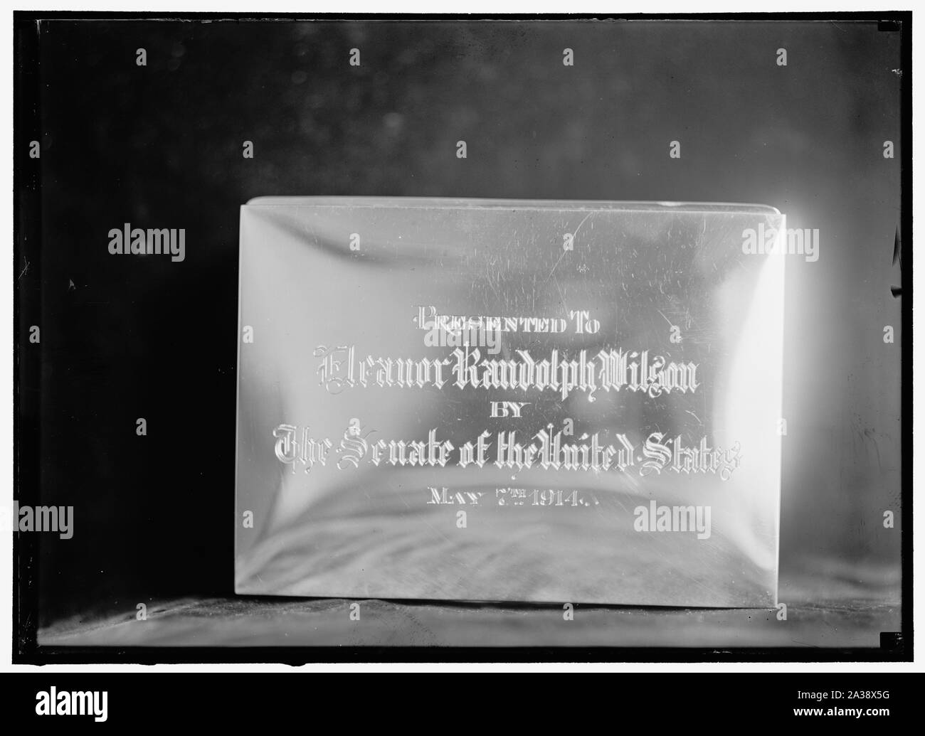 Il senato degli Stati Uniti, Senato doni ad Eleonora WILSON Foto Stock