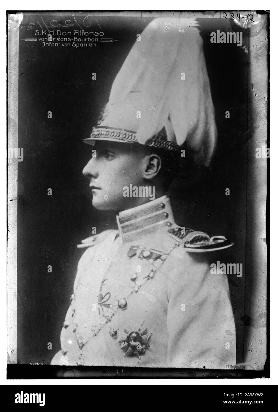 S.K.H. Don Alfonso von Orleans-Bourbon, Infant von Spanien [Principe Spagnolo] Foto Stock