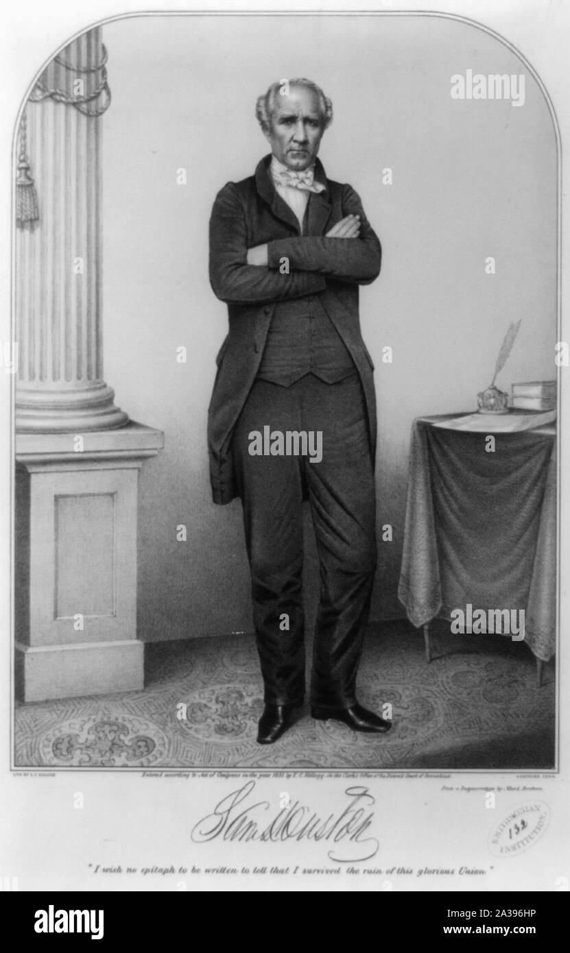 Sam Houston Foto Stock