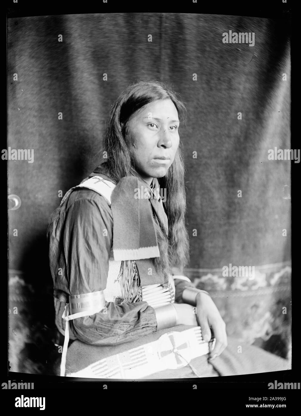 Sammy Lone Bear, un Indiano Sioux da Buffalo Bill's Wild West Show Foto Stock