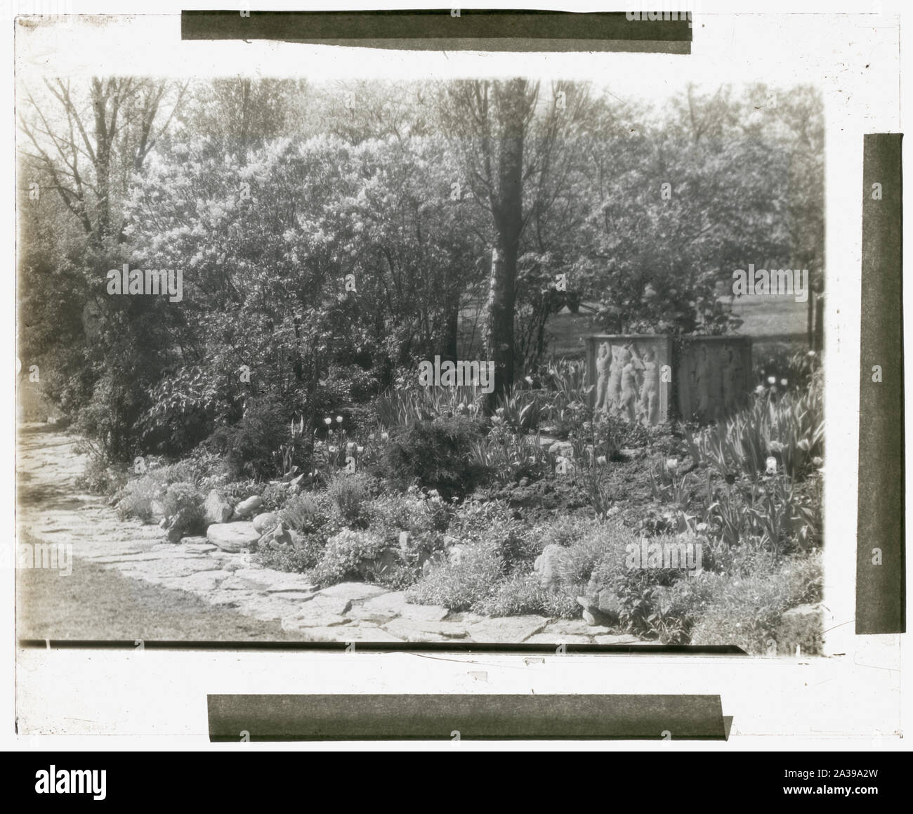 Samuel colline Taft House, 3329 Morrison Avenue, Clifton, Ohio. Giardino di Roccia Foto Stock