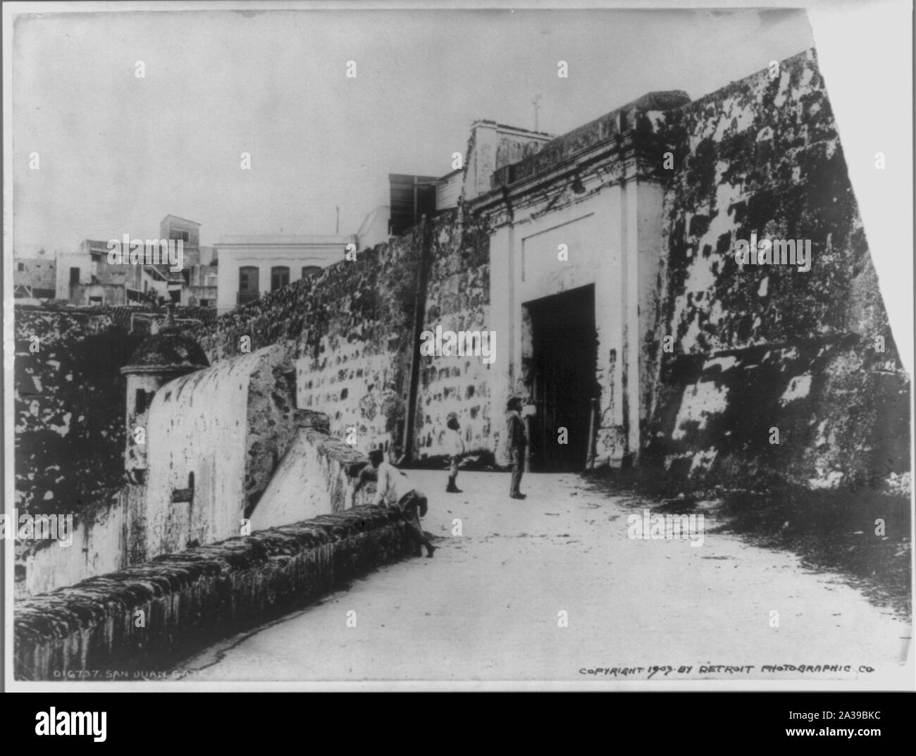 San Juan, Puerto Rico, e prossimità, 1901-1903: San Juan [porta nella parete del mare] Foto Stock
