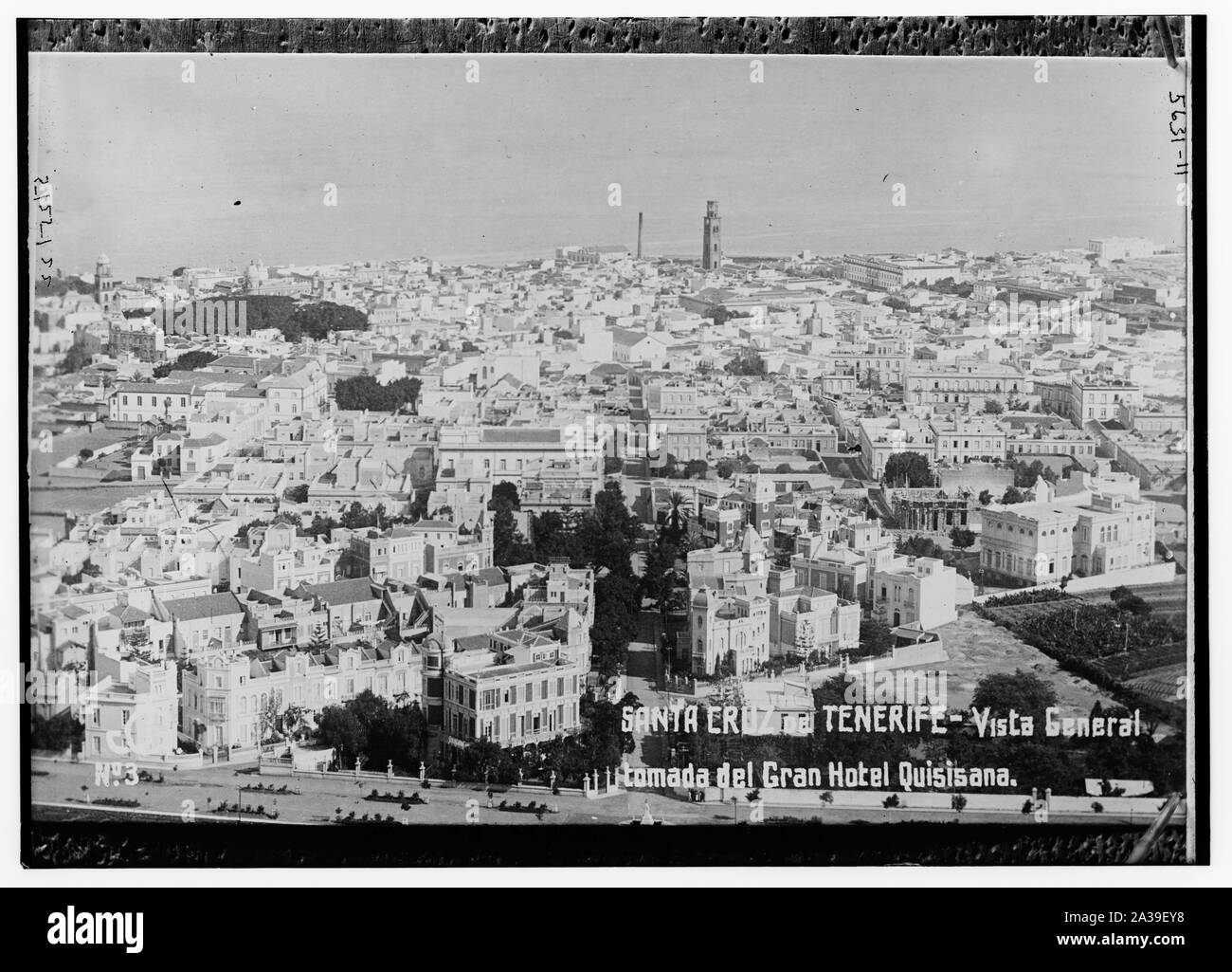 Santa Cruz de Tenerife - Vista tomada Generale del Gran Hotel Quisiana Foto Stock