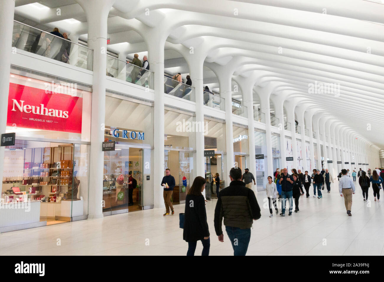 Westfield World Trade Center, la parte inferiore di Manhattan, New York, Stati Uniti d'America Foto Stock