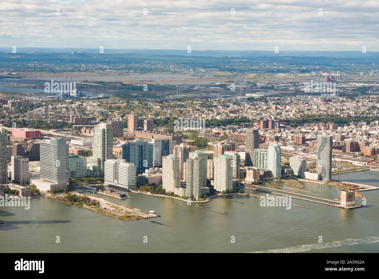 Til viste da un Osservatorio mondiale sulla cima di One World Trade Center, New York, Stati Uniti d'America Foto Stock