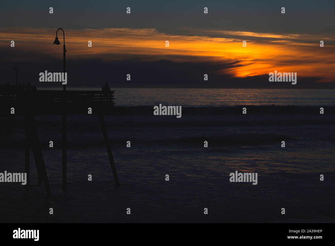 Pismo Beach SUNSET, California Foto Stock