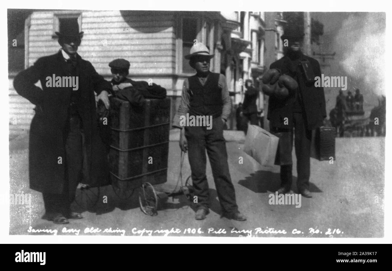 Salvataggio di qualsiasi cosa vecchia Foto Stock