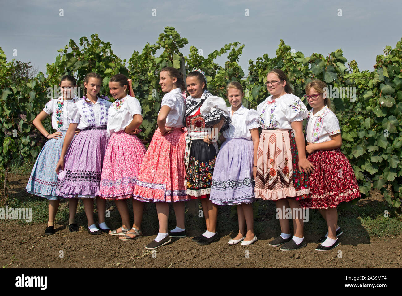 ARADAC, Serbia, Settembre 07, 2019. Tradizionale celebrazione di inizio della vendemmia che si svolge ogni anno all inizio di Septe Foto Stock