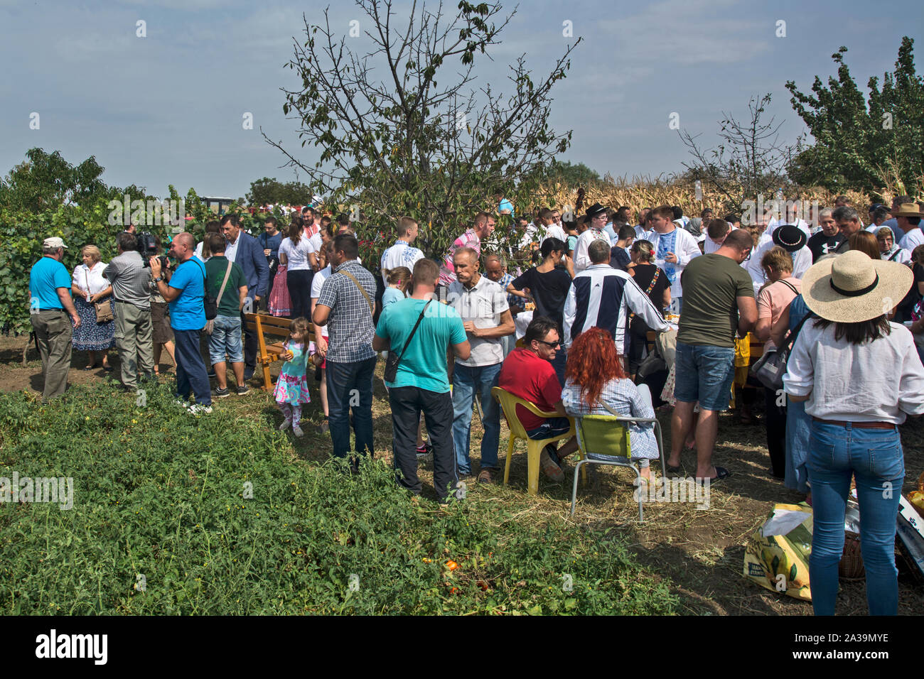 ARADAC, Serbia, Settembre 07, 2019. Tradizionale celebrazione di inizio della vendemmia che si svolge ogni anno all inizio di Septe Foto Stock