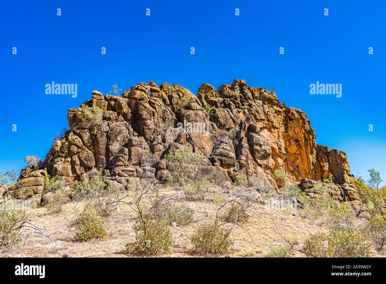 Corroboree Rock nel Territorio del Nord, l'Australia Foto Stock