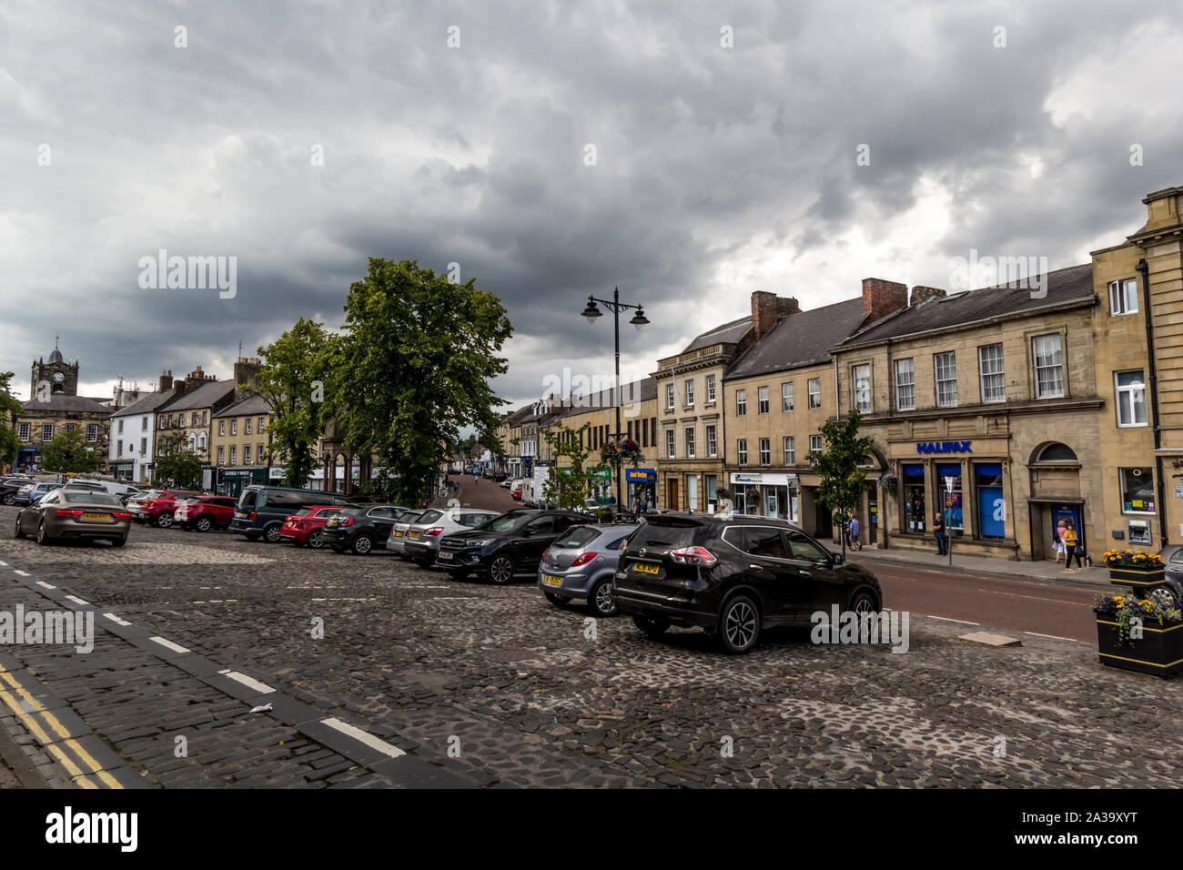 16, 07, 2019, Alnwick in Northumberland, Inghilterra, Regno Unito , il Vecchio Mercato Foto Stock