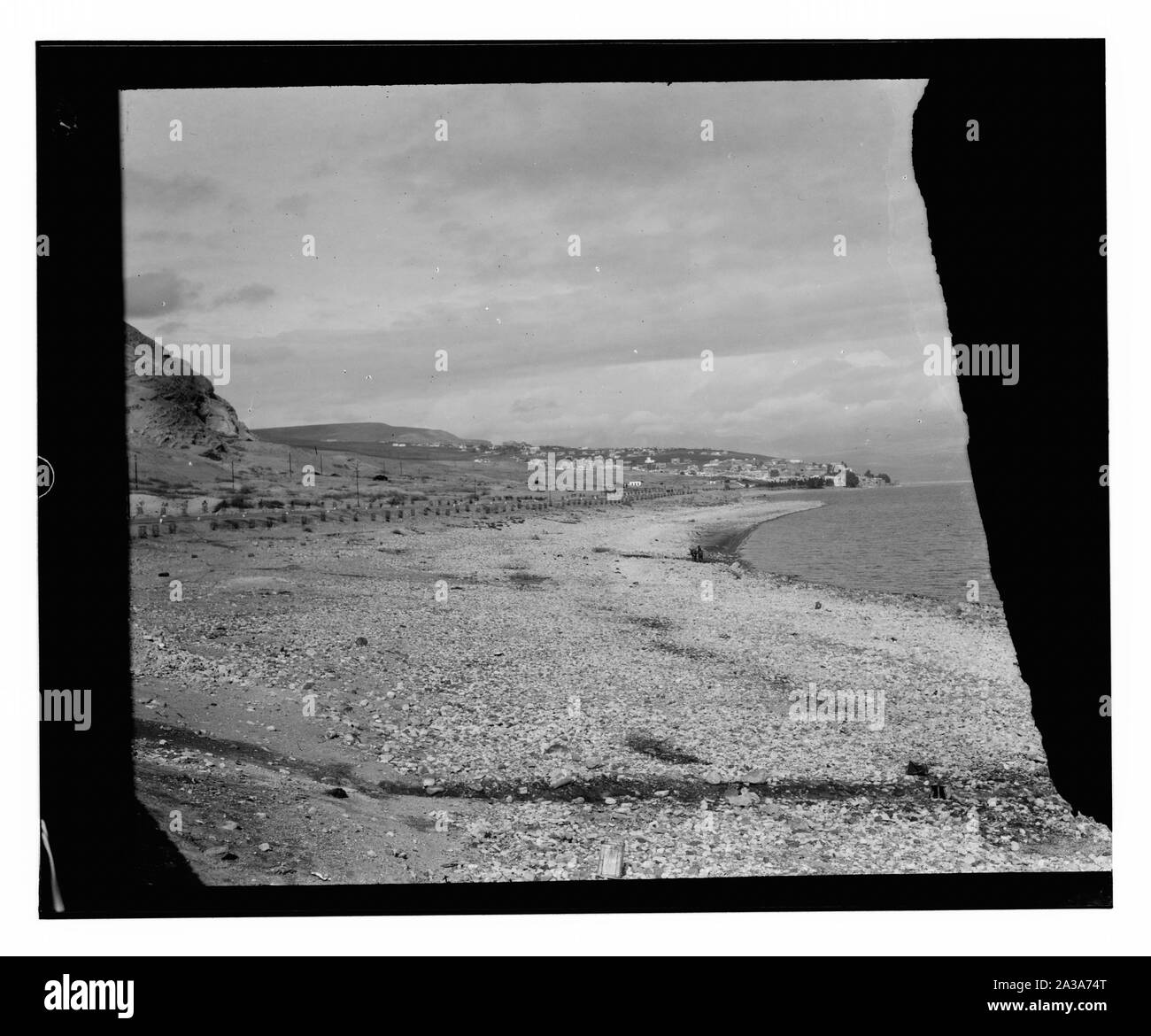 Mare di Galilea e Tiberiade. Foto Stock