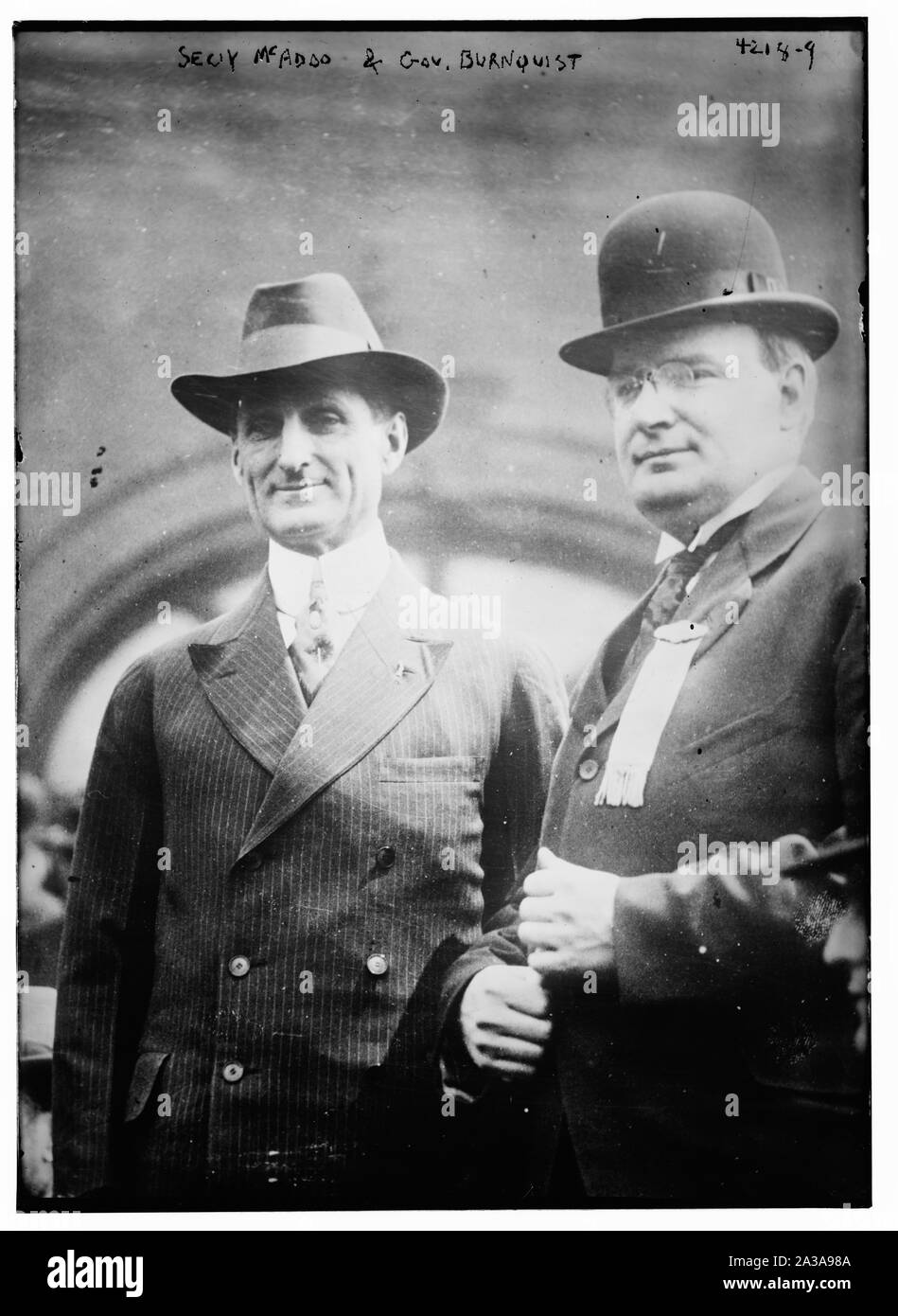 Sec'y McAdoo, Gov. Burnquist Foto Stock