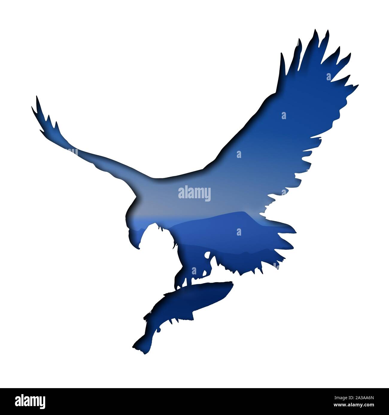 Foto di uccelli con lo sfondo del cielo Foto Stock