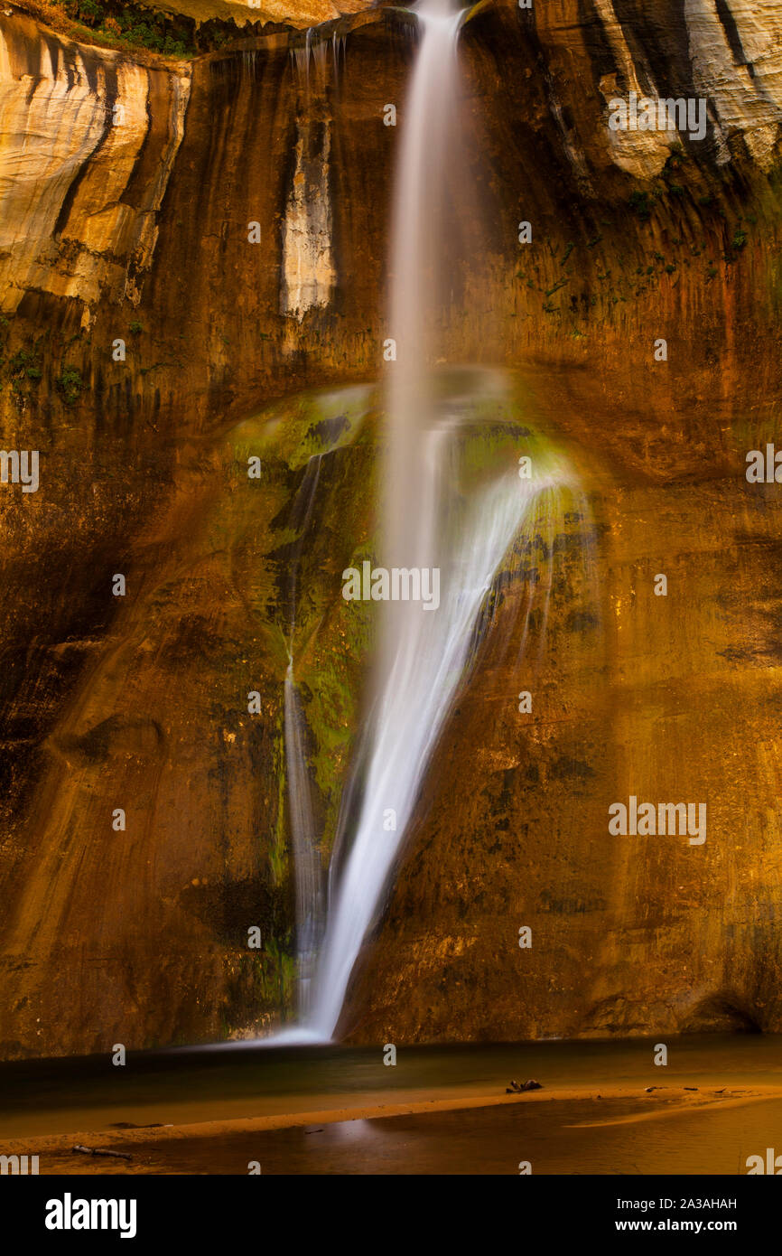 Abbassare Calf Creek Falls, Scalone Escalante National Monument, UT, STATI UNITI D'AMERICA Foto Stock