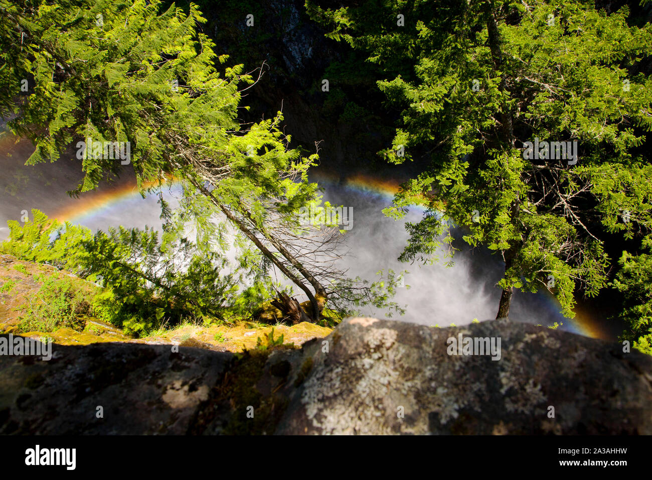 Alta Creek Falls, Squamish Valley, BC, Canada Foto Stock