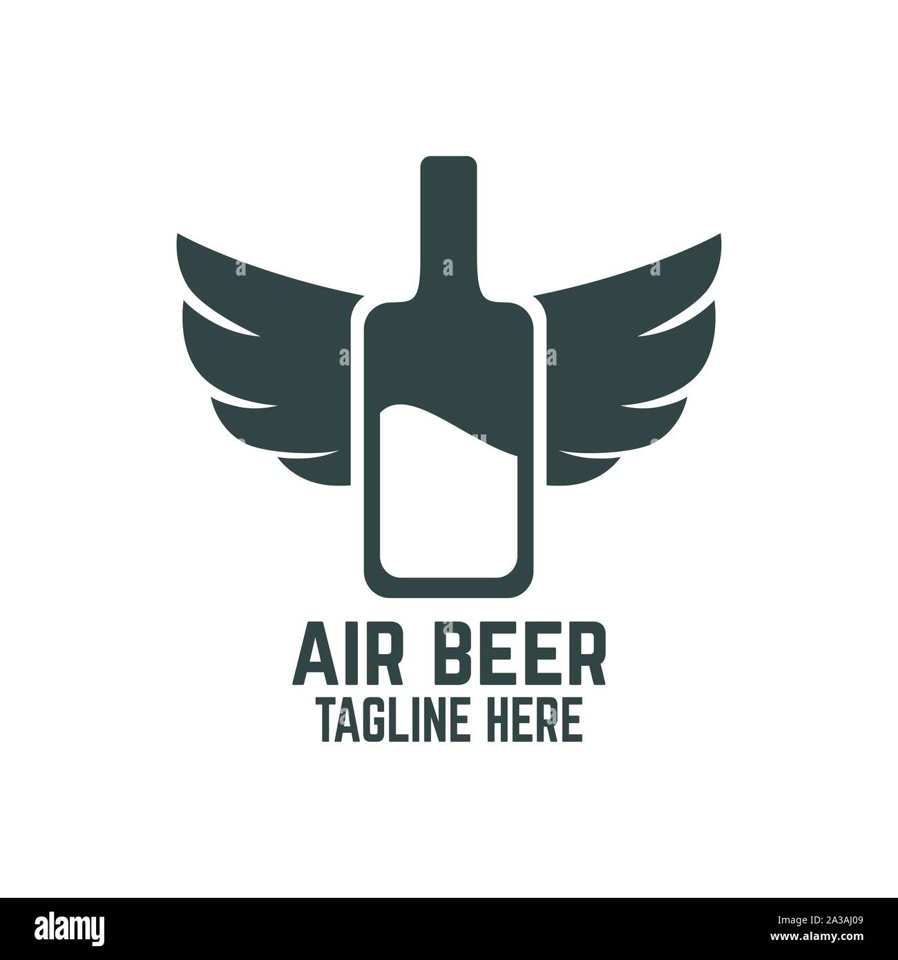 Aria logo della birra Illustrazione Vettoriale