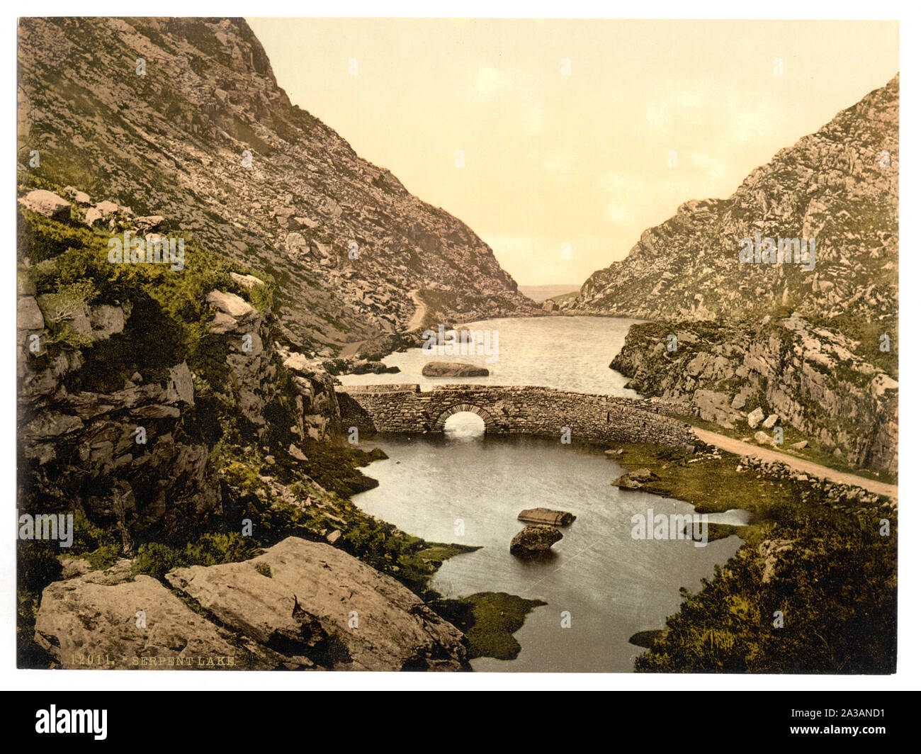 Lago di serpente, Gap di Dunloe, Killarney. Contea di Kerry, Irlanda; Foto Stock