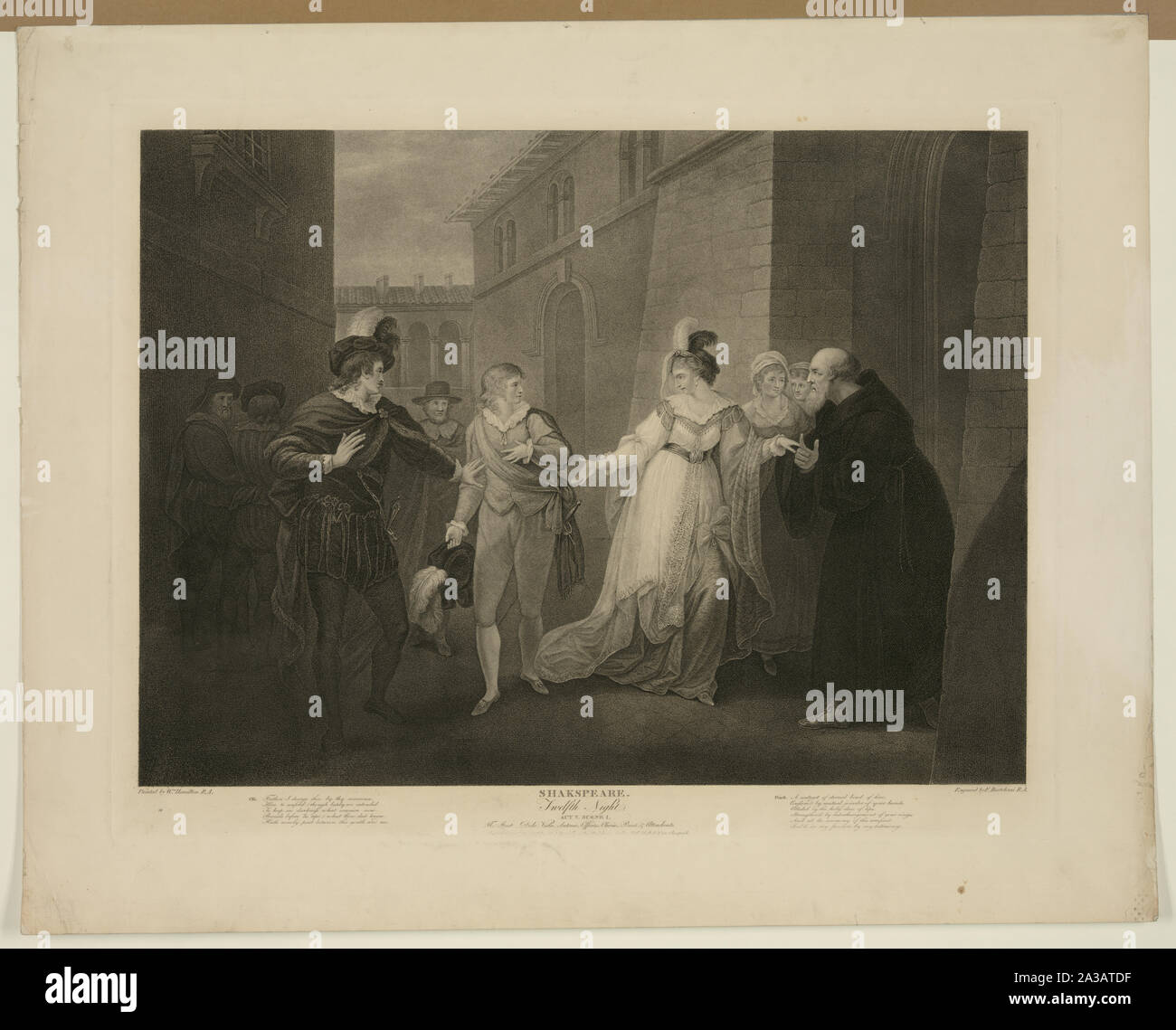 Shakespeare. Dodicesima notte. Atto V. Scena I Foto Stock