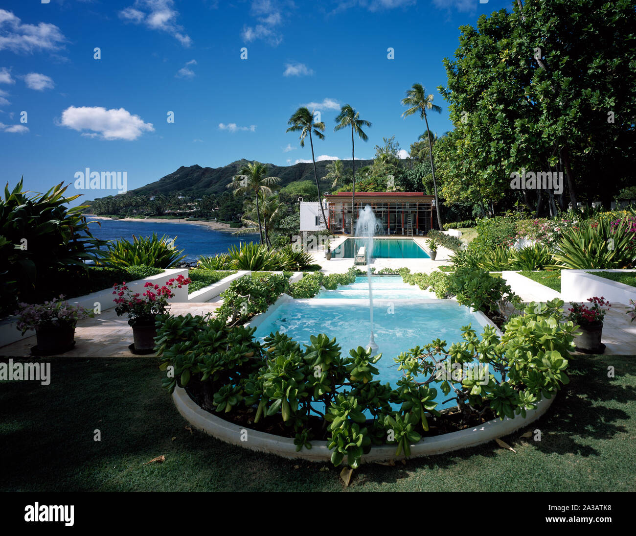 Shangri La è l'Honolulu, Hawaii, casa del filantropo americano Doris Duke Foto Stock