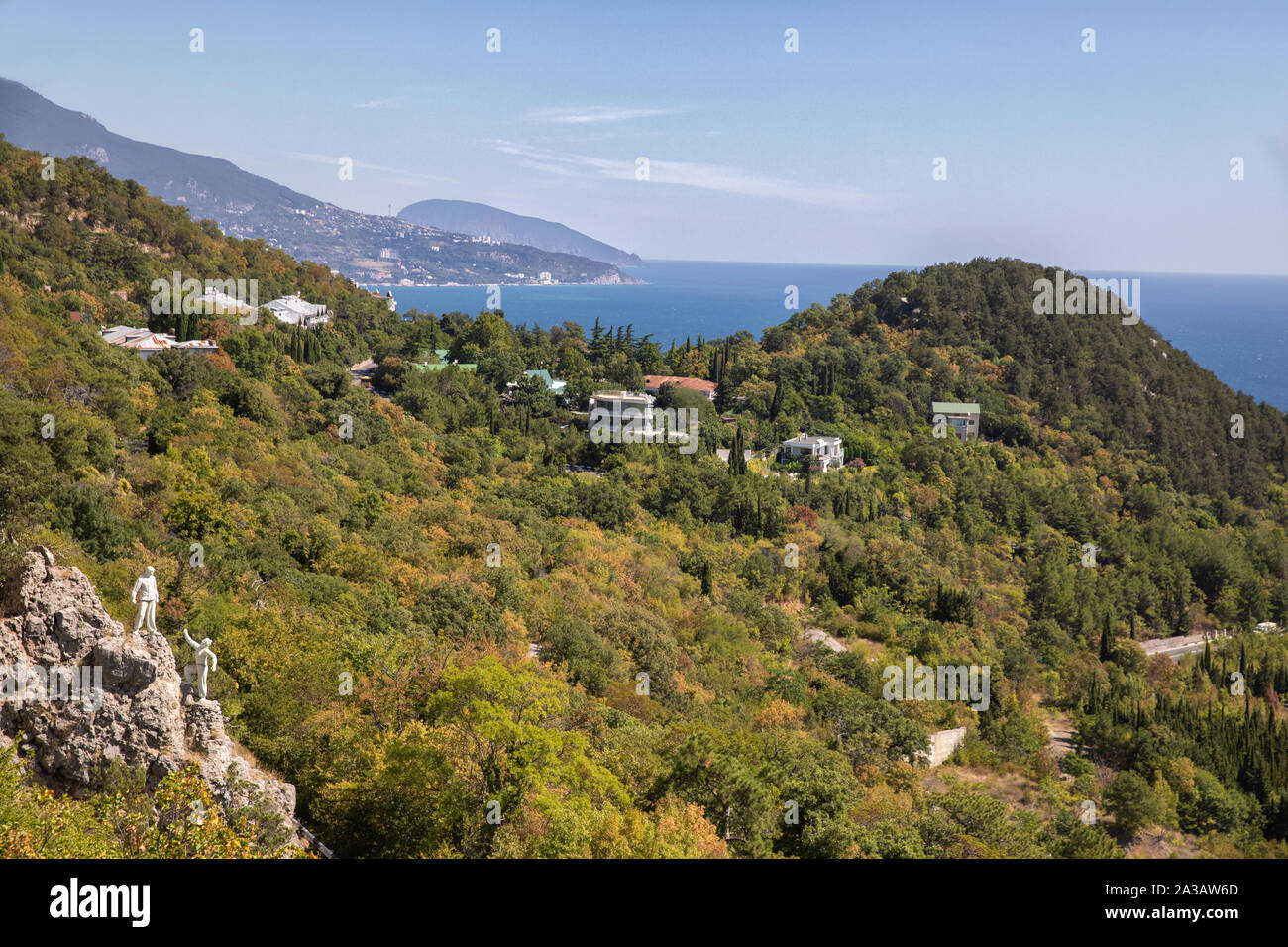Paesaggio in Crimea. Foto Stock