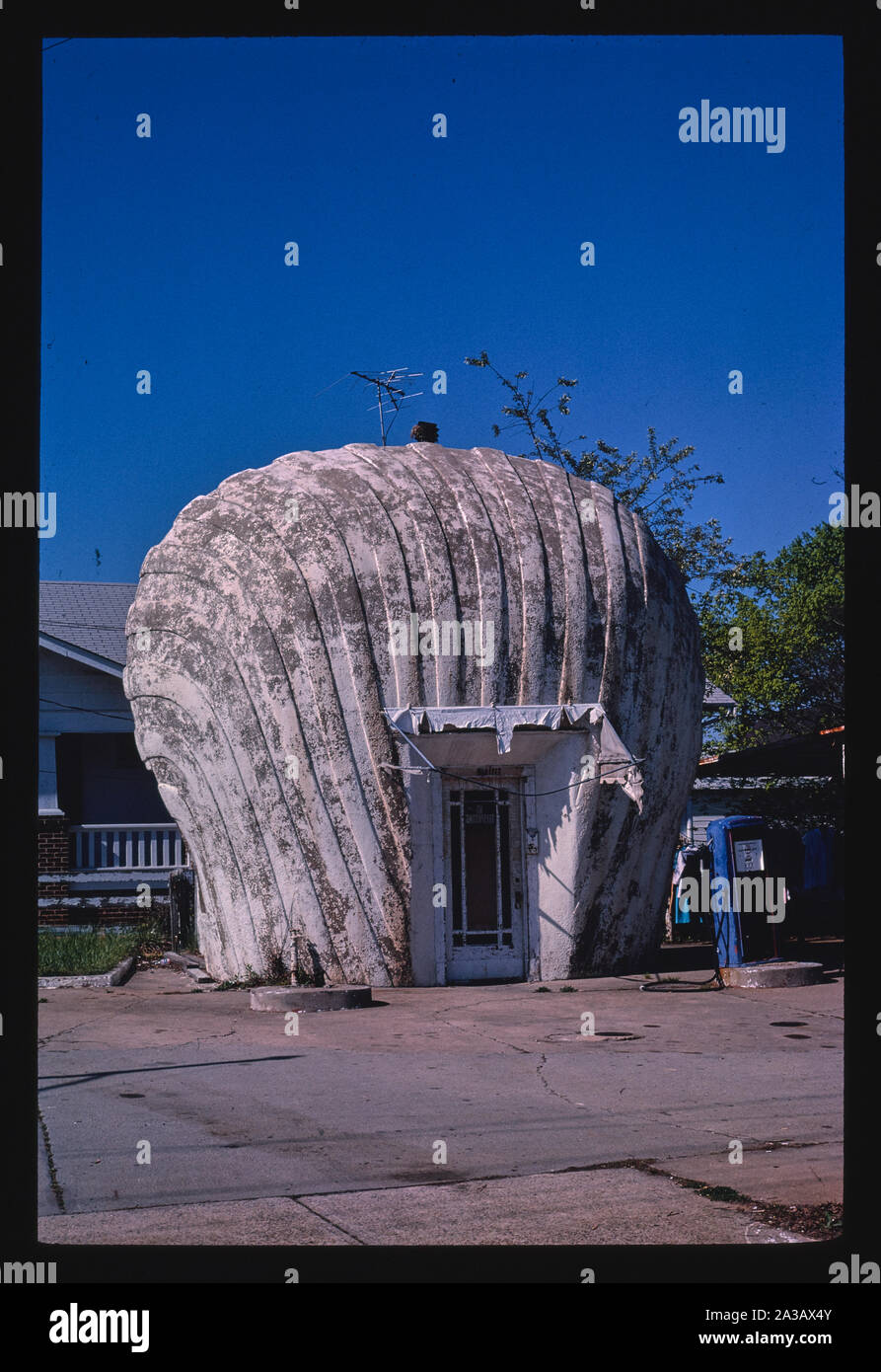 La stazione Shell, Winston-Salem, Carolina del Nord Foto Stock