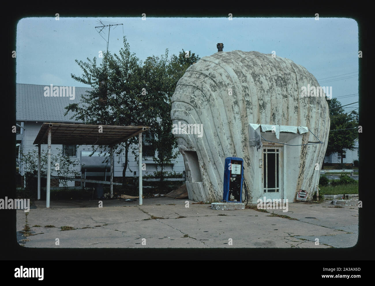 La stazione Shell, Winston-Salem, Carolina del Nord Foto Stock