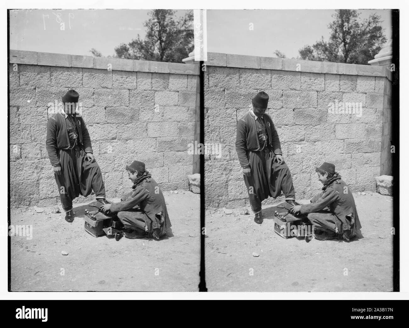 Lustrascarpe Foto Stock