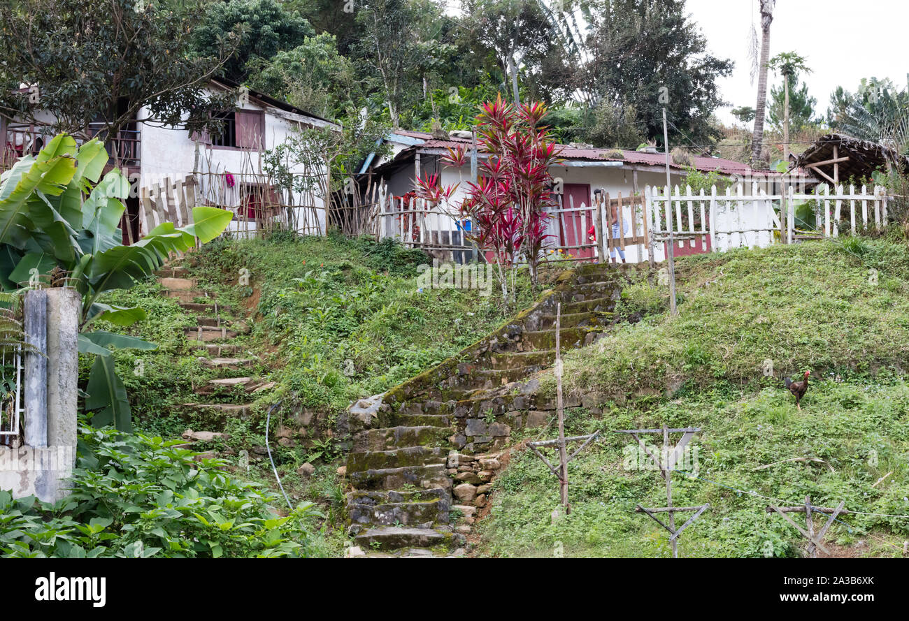 Semplici case per i poveri, Madagascar, Africa Foto Stock