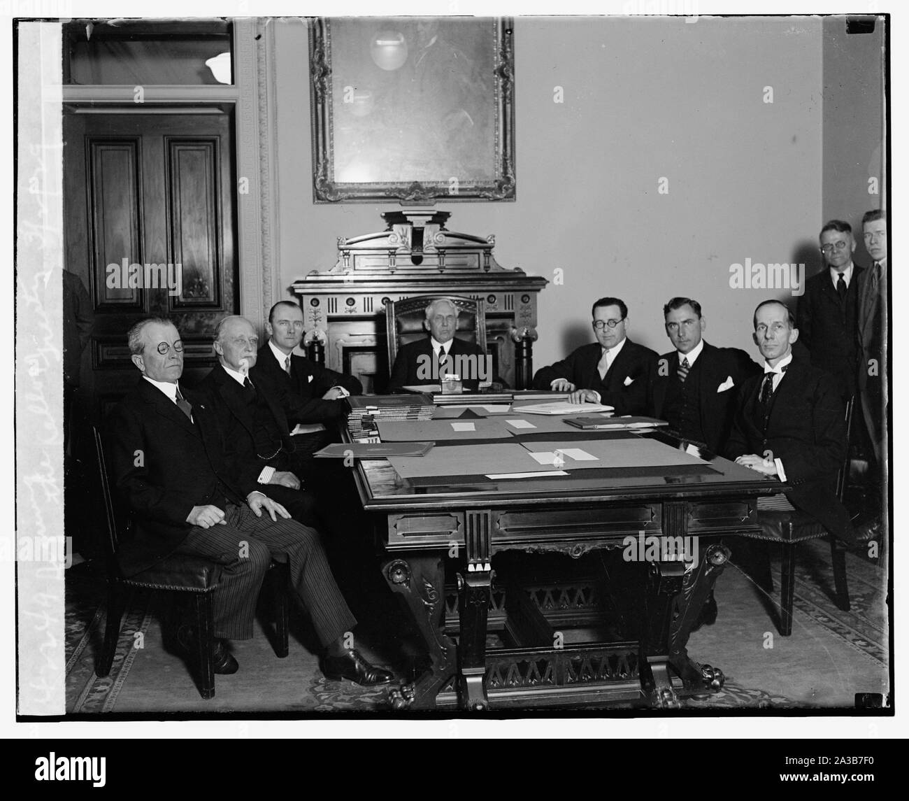 La firma del Trattato di Kellogg, 3/2/29 Foto Stock