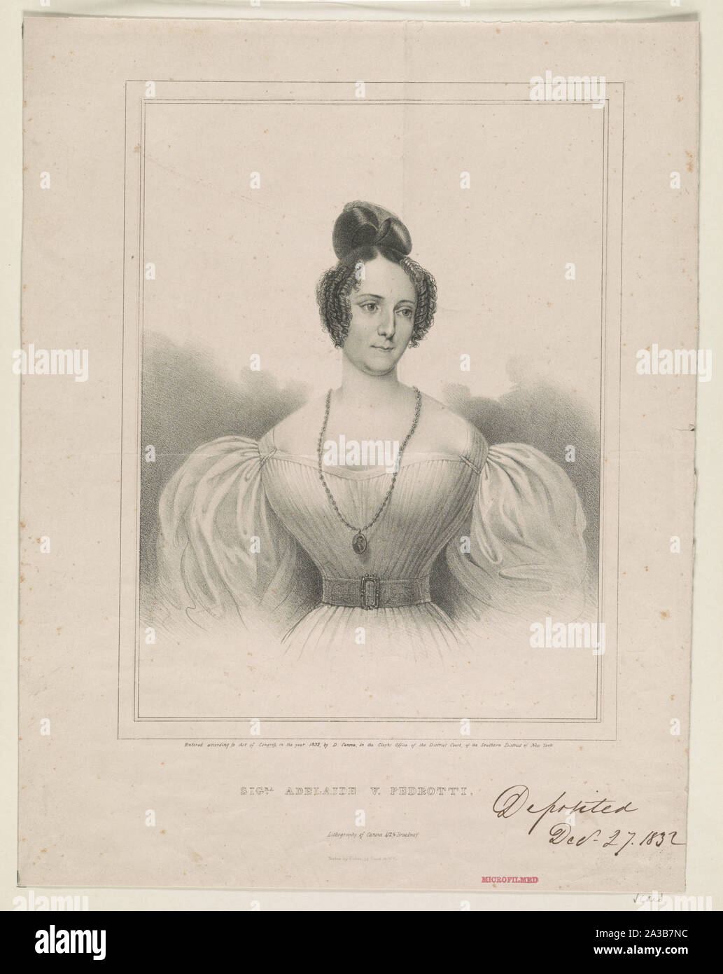 Sigra. Adelaide V. Pedrotti Foto Stock